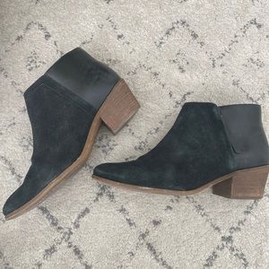 Madewell Suede & Leather Ankle Bootie